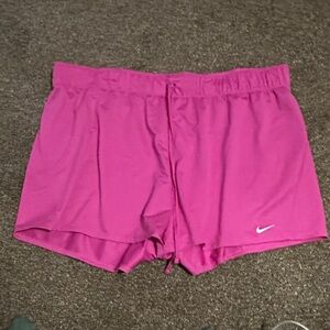 Nike Women's Vibrant Pink Athletic Shorts XXL